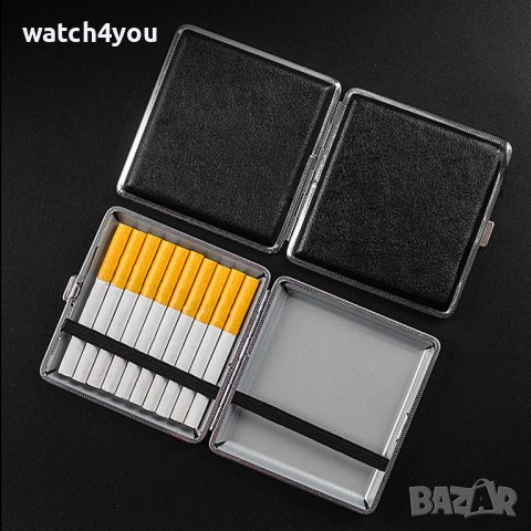 ЛУКСОЗНА ТАБАКЕРА ЗА ЦИГАРИ. КОЖЕНИ ТАБАКЕРИ.TABAKERA TABAKERI CIGARETTE CASE CIGARETTE BOX 80 100ММ, снимка 4 - Табакери - 43609603