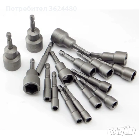 комплект шестоъгълни вложки за винтоверт 9 бр 4656, снимка 6 - Винтоверти - 53229762