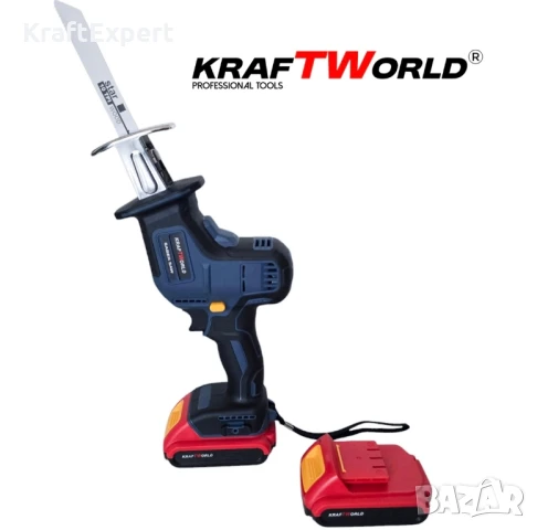 Акумулаторен Саблен Трион KraftWorld – Безчетков, Компактен и Мощен!, снимка 2 - Други инструменти - 50488394