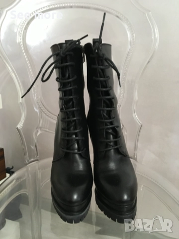 DJOFRA елегантни боти естествена кожа 36, снимка 3 - Дамски боти - 52867822