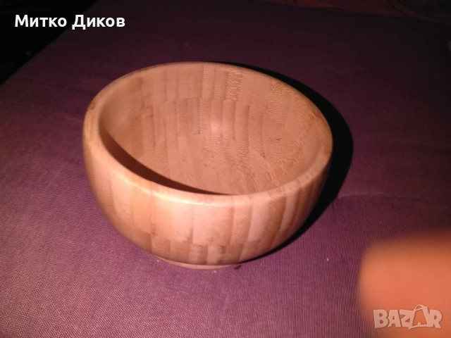 Дървена купа фи 12см Петър нова, снимка 3 - Други - 53327766