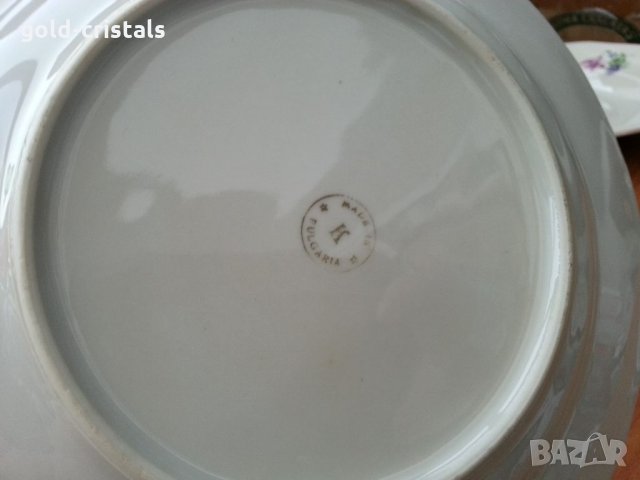 Стар български порцелан чинии дълбоки, снимка 4 - Антикварни и старинни предмети - 33423022