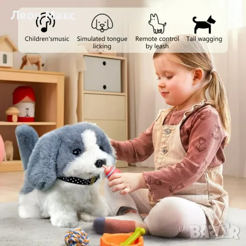 Ходещо Куче домашен любимец лае и маха с опашка с к-т, снимка 5 - Плюшени играчки - 48298958