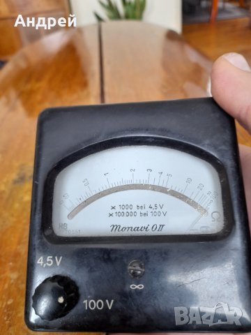 Стар Ом метър Monavi, снимка 2 - Антикварни и старинни предмети - 39047711