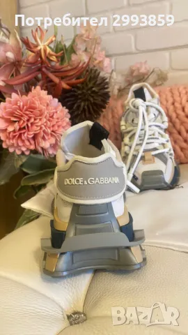 сникърси Долче и Габана 37*D&G Colour Block Lace-Up Sneakers, снимка 4 - Маратонки - 44871955