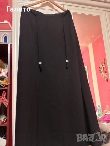 Дълга черна пола , снимка 6 - Поли - 50834494