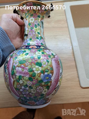 Китайска ваза Китайски порцелан , снимка 6 - Антикварни и старинни предмети - 38411403
