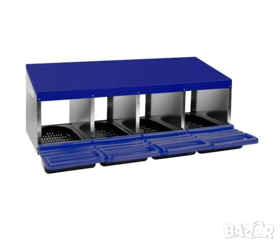 Гнезда за кокошки - от 2 до 4 отделения / Наклонен полог за кокошки