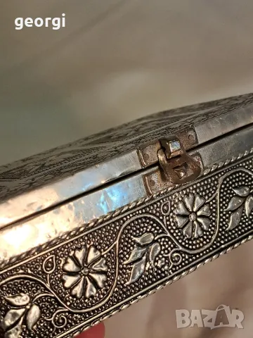 кутия за бижута с метален обков 23/5, снимка 3 - Антикварни и старинни предмети - 49341292