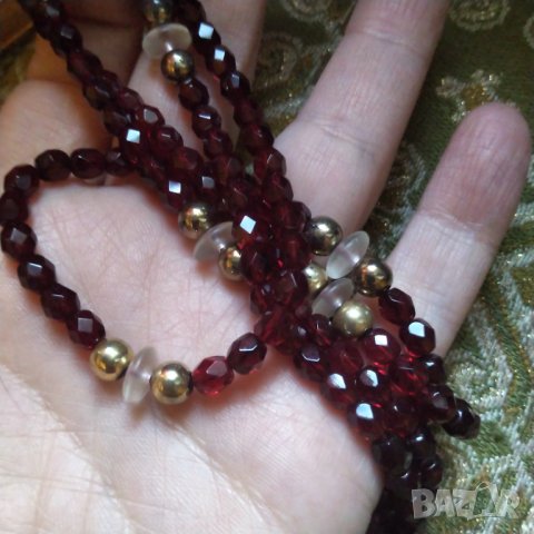 Великолепна огърлица шпинел ,опал позлатени елементи , снимка 4 - Колиета, медальони, синджири - 38784186