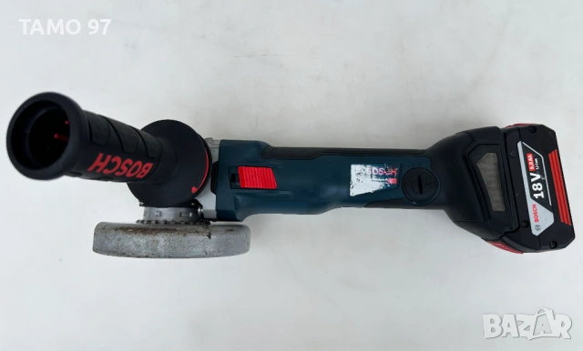 BOSCH GWS 18V-10 SC - Акумулаторен безчетков ъглошлайф 18V 5.0Ah, снимка 4 - Ъглошлайфи - 53569809