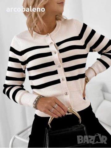 Дамски елегантен пуловер с копчета MARTINIQUE, 2цвята , снимка 3 - Блузи с дълъг ръкав и пуловери - 51855197