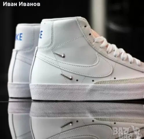 маратонки /кецове Nike Blazer Mid 77 White номер 41 ,5-42, снимка 4 - Маратонки - 48968117