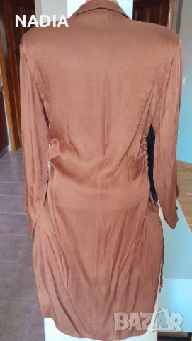 Zara рокля тип риза, снимка 3 - Рокли - 38688518