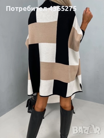 много хубави дебели,рокля-туника в 2 цвята, снимка 2 - Рокли - 51536468