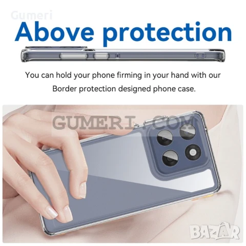  Motorola Edge 60 Fusion 5G Прозрачен Кейс Със Закалено Стъкло, снимка 4 - Калъфи, кейсове - 50504847