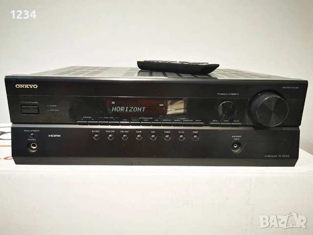 Домашно кино Усилвател ONKYO TX-SR308 120W, снимка 6 - Ресийвъри, усилватели, смесителни пултове - 52578914
