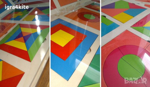 НОВО! 6в1 голяма дървена логическа дъска / качество / дървени играчки, снимка 2 - Образователни игри - 36926826