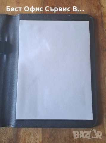 папка за документи луксозна кожена черна малка A5 , снимка 4 - Ученически пособия, канцеларски материали - 53486567