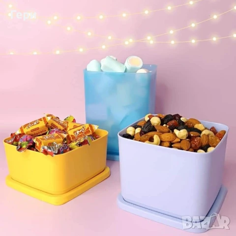 Tupperware  кутии кубикс, снимка 12 - Кутии за храна - 50746266