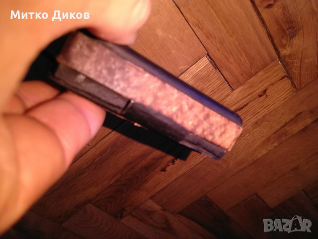 Метална кутия ръчно правена 1974 с кожена облицовка естествена кожа уникат-380грама, снимка 6 - Колекции - 26447291