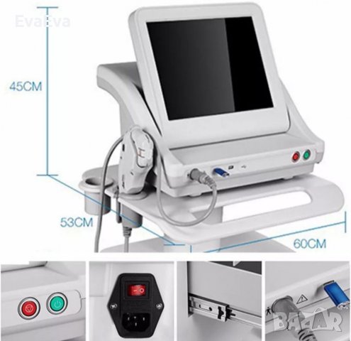 Апарат за HIFU и  ULTHERAPY за лице с 3 или 5 вида касети, снимка 4 - Козметични уреди - 38497929