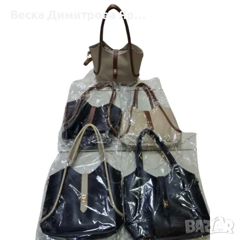 Изискана дамска чанта с практичен несесер, снимка 6 - Чанти - 49293212