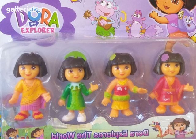 Комплект с фигурки на Дора изследователката (Dora the Explorer), снимка 1 - Фигурки - 40357559