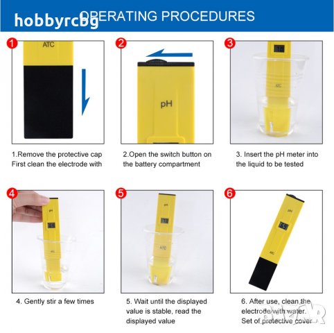 PH002 Компактен водоустойчив PH метър, снимка 7 - Друга електроника - 33332854