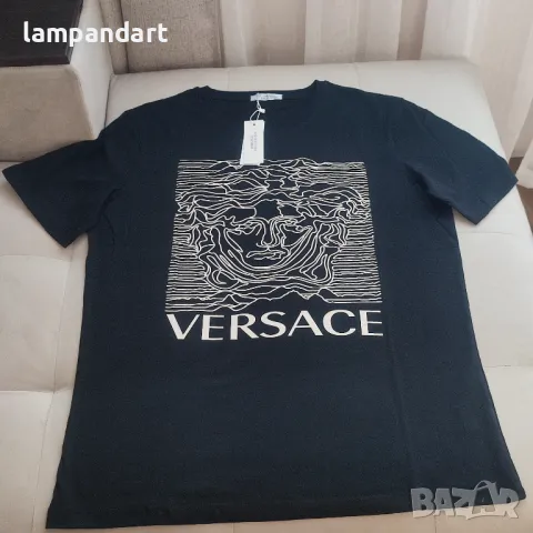 Тениска Versace Медуза в черно, снимка 3 - Тениски - 31334015