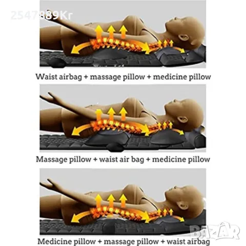 Масажен матрак с вибрационно отопление и масаж на краката – Пълна релаксация у дома, снимка 5 - Друга електроника - 49555879