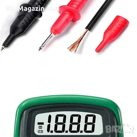 Професионален дигитален мултицет за напрежение ток съпротивление батерии диоди мултиметър електронен, снимка 2 - Други инструменти - 51050994