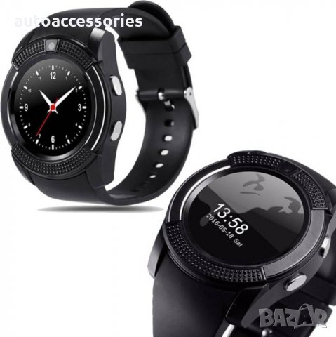 3000051185 Смарт часовник AMIO Smart watch V8 с bluetooth, камера и SIM карта черен, снимка 5 - Смарт часовници - 27772911