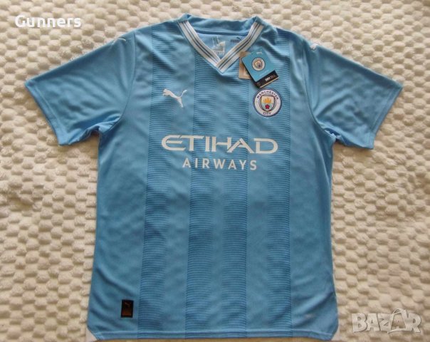 Manchester City 23/24 Home Shirt, L, снимка 1 - Спортни дрехи, екипи - 43864195