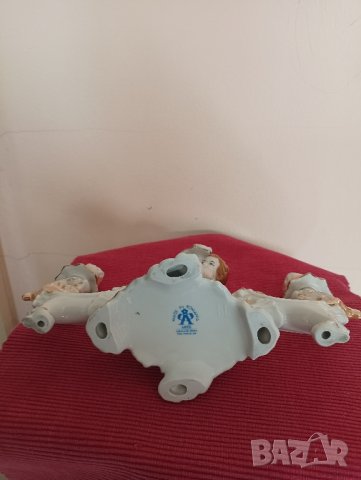 Винтидж порцеланов свещник Ромъния. , снимка 6 - Антикварни и старинни предмети - 44061769