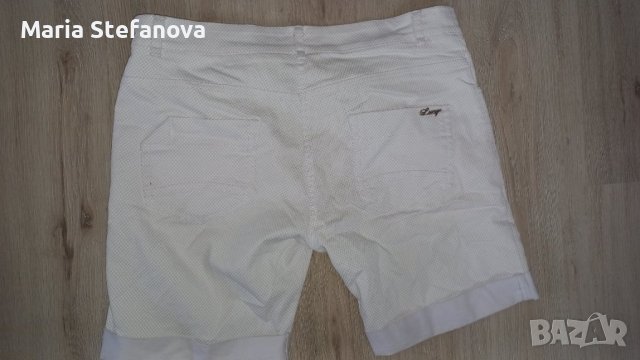 Бели къси панталони с перли Lucy Fashion , снимка 2 - Къси панталони и бермуди - 37651666
