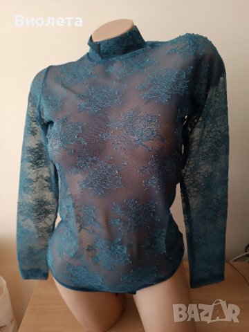 Ново боди дантела, снимка 1 - Блузи с дълъг ръкав и пуловери - 43408995