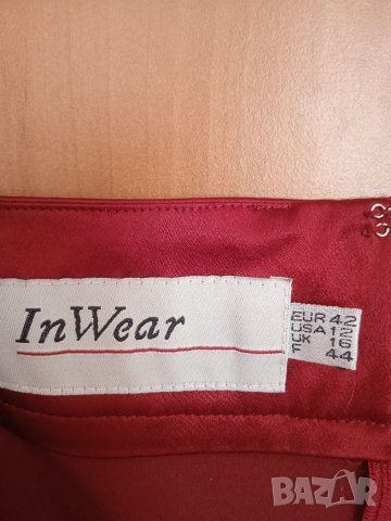 Червена сатенирана рокля, снимка 6 - Рокли - 37727396