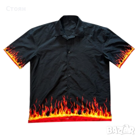 Japanese Style Flame Shirt