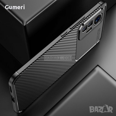 Xiaomi 12 Lite Удароустойчив Гръб Със Защита За Камерата - Карбон, снимка 7 - Калъфи, кейсове - 38183818
