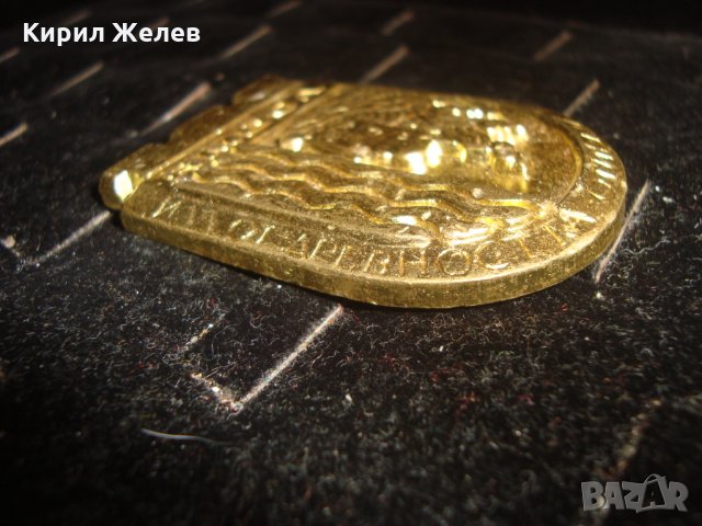 ПОЗЛАТЕН МАСИВЕН БРОНЗОВ ГЕРБ на ЯМБОЛ ЗНАК ЕМБЛЕМА 8557, снимка 6 - Колекции - 32290894