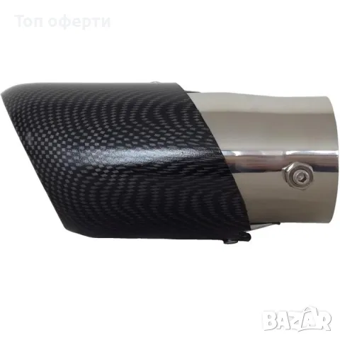 Накрайник ауспух 2471 цветен, сив, карбон, черен 60мм-63мм, снимка 6 - Аксесоари и консумативи - 48822771