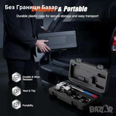 Нов Професионален Инструмент за фларинг на спирачни тръби 45° стомана мед, снимка 6 - Други инструменти - 53009197