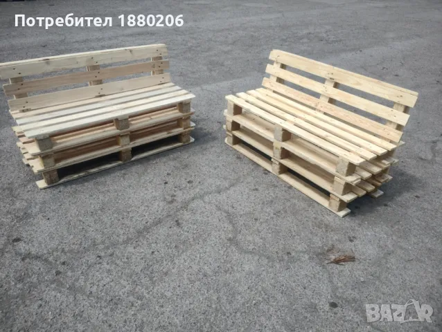 Градинска маса с две пейки , снимка 3 - Градински мебели, декорация  - 50244081