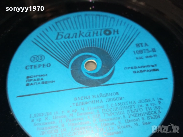 ВАСИЛ НАЙДЕНОВ-ПЛОЧА 2809251848, снимка 8 - Грамофонни плочи - 51869646