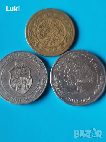 Лот  монети от Тунис , снимка 4 - Нумизматика и бонистика - 43252832