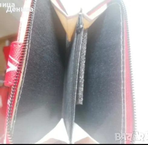 Червено портмоне на Луис Витон , снимка 3 - Портфейли, портмонета - 48165972