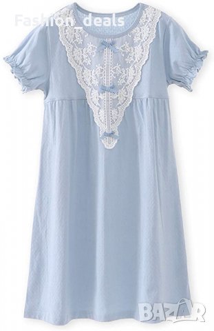 Нова пижама за деца Нощно Спално бельо за момичета с къс ръкав Памук, снимка 3 - Детски пижами - 35318901