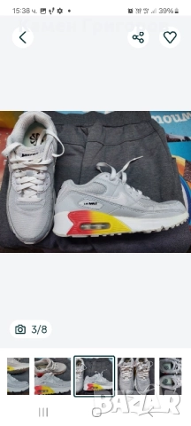 Детски обувки Nike - Air Max 90 Next Nature GS SITA размер 37,5 номер, 23,5см. , снимка 5 - Детски маратонки - 52377888