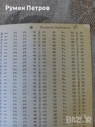 Перфокарти, ГДР., снимка 4 - Антикварни и старинни предмети - 50068315